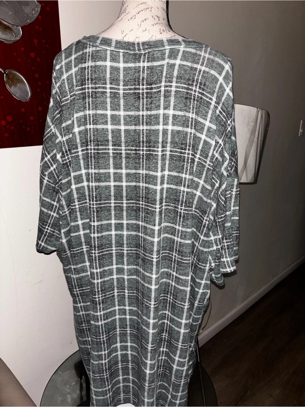 PINK Victoria's Secret Gray Plaid Tunic